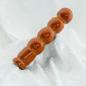 Preview: Padouk Weihnachts-Bundle – hochwertiger Holzdildo + 2 Analplugs