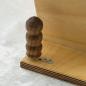 Preview: Modulares Paddle aus Eichenholz mit Wechsel-Inlays – Handarbeit, Set mit Ständer
