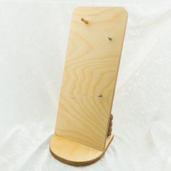Modulares Paddle aus Eichenholz mit Wechsel-Inlays – Handarbeit, Set mit Ständer