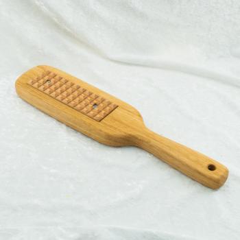 Modulares Paddle aus Eichenholz mit Wechsel-Inlays – Handarbeit, Set mit Ständer