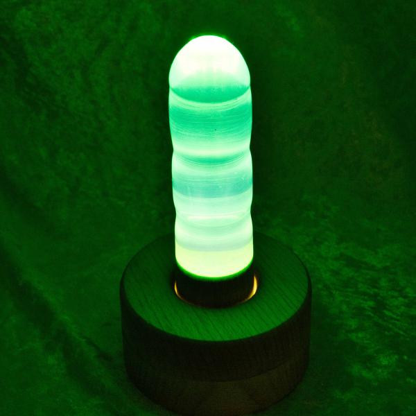 Leuchtdildo mit Ständer in verschiedenen Farben