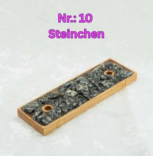 Modulares Paddle aus Eichenholz mit Wechsel-Inlays – Handarbeit, Set mit Ständer