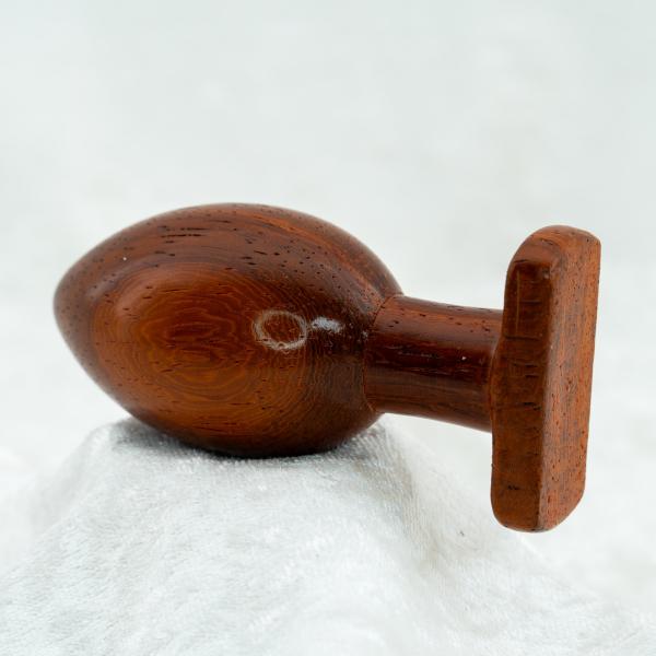 Padouk Weihnachts-Bundle – hochwertiger Holzdildo + 2 Analplugs