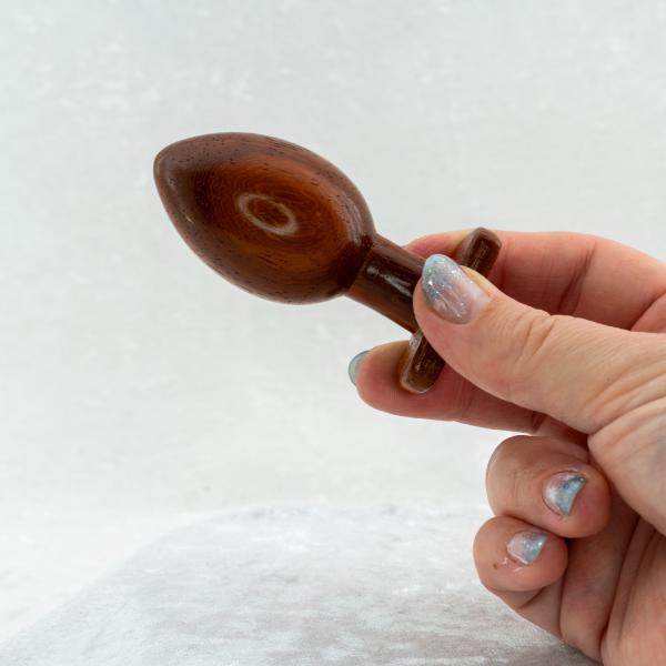 Padouk Weihnachts-Bundle – hochwertiger Holzdildo + 2 Analplugs