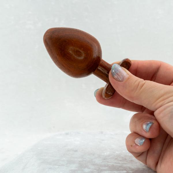 Padouk Weihnachts-Bundle – hochwertiger Holzdildo + 2 Analplugs